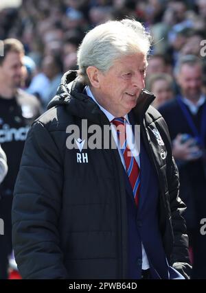London, UK. 29th Apr, 2023. Crystal Palace manager Roy Hodgson English Premier League soccer match between Crystal Palace against West Ham United at Selhurst Park, London on 29th April, 2023 Credit: Action Foto Sport/Alamy Live News Stock Photo
