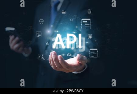 API, Application programming interface, Software development tool Stock Photo
