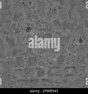 Bump texture old brick floor, Bump mapping brick floor Stock Photo