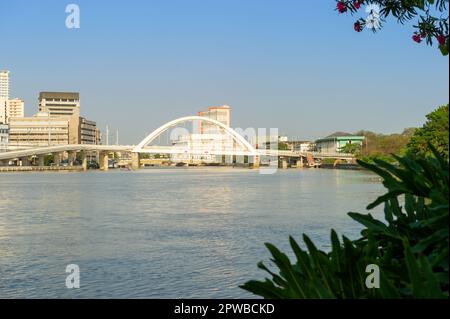 The Binondo Intramuros Bridge over the Pasig River, manila, The Philippines Stock Photo