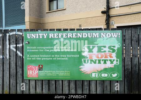 Political poster in Derry Stock Photo