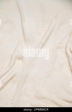 Abstract white plaster background with marble texture pattern. Fashionable neutral aesthetic layout. White background. Stock Photo