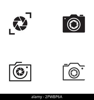 Photography logo, camera logo, modern camera Template