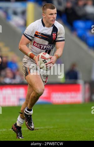 Warrington, UK. 29th Apr, 2023. Ash Handley #2 of England during the Mid Season International match England vs France at Halliwell Jones Stadium, Warrington, United Kingdom, 29th April 2023 (Photo by Steve Flynn/News Images) in Warrington, United Kingdom on 4/29/2023. (Photo by Steve Flynn/News Images/Sipa USA) Credit: Sipa USA/Alamy Live News Stock Photo