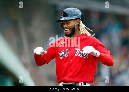 Boston Red Sox's Enmanuel Valdez plays against the Toronto Blue Jays during  the sixth inning of a baseball game, Monday, May 1, 2023, in Boston. (AP  Photo/Michael Dwyer Stock Photo - Alamy