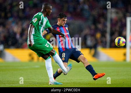 Players of Real Betis during the Liga match between FC Barcelona and Real  Betis at Camp Nou in Barcelona, Spain Stock Photo - Alamy