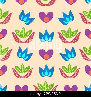 repeat pattern background design Stock Vector