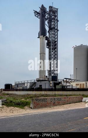 Space X Starship, Boca Chica, Texas, America Stock Photo