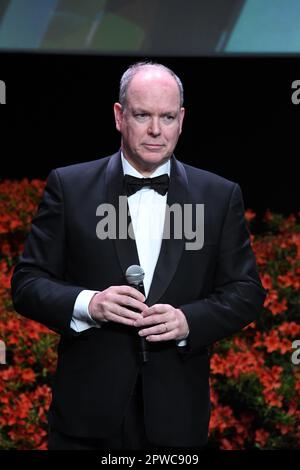 20th Monte-Carlo Film Festival De La Comedie. Carpet awards ceremony. Pictured: Prince Albert of Monaco Stock Photo