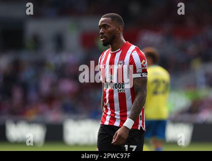 29th April 2023; Gtech Community Stadium, Brentford, London, England; Premier League Football, Brentford versus Nottingham Forest; Ivan Toney of Brentford Stock Photo