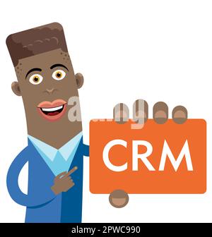 CRM Customer Relationship Management Stock Vector
