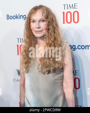 Mia Farrow attends 2023 TIME100 Gala at Jazz at Lincoln Center in New York on April 26, 2023 Stock Photo