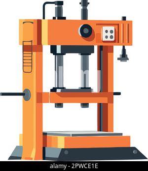 Heavy machinery working in steel manufacturing plant Stock Vector Image ...