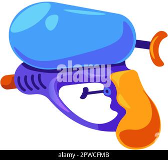 Water gun or pistol for playing games outdoors Stock Vector