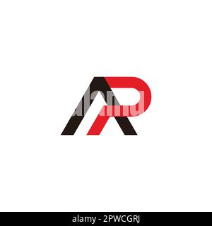 letter ap triangle colorful logo vector Stock Vector