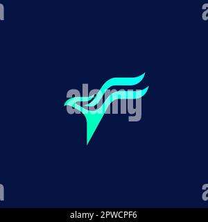 Falcon Logo Letter F. Eagle Letter F Logo. F Falcon Stock Vector