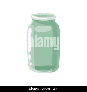 Rectangular Jar Cartoon Empty tall rectangular jar cartoon illustration Stock Vector Image ...