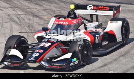 Voiture IndyCar NTT 2023 1/64 #18 David Malukas - Greenlight - Neuf