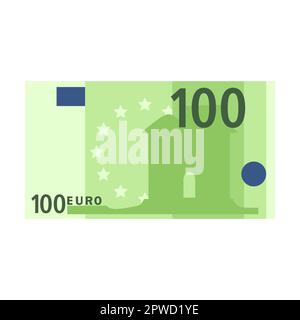 Simple icon of 500 euro banknote for wallet isolated on white ...