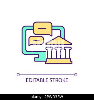 Online banking support RGB color icon Stock Vector