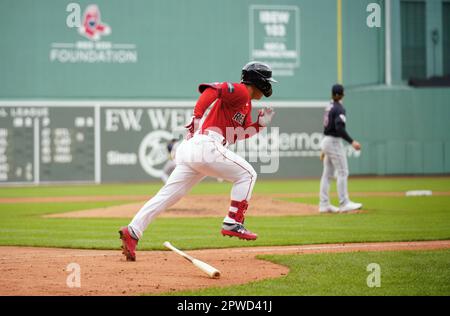 Masataka Yoshida April 29, 2023 Game Used Home Alternate Jersey