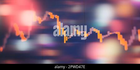 Business and financial concepts and reports, abstract technology communication Stock Photo