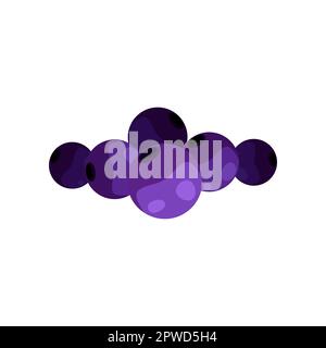 Tinned blueberries cartoon illustration Stock Vector