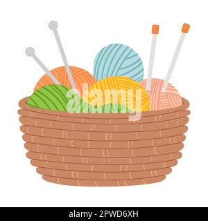 scissors for cutting fabric, Tool for knitting and sewing flat vector illustration. Accessories for needlework isolated on white background Stock Vector