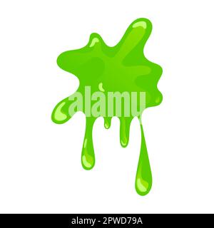 Sticky slime reaching stuck for hand white banner Vector Image