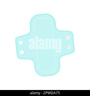Reusable pad cartoon illustration Stock Vector