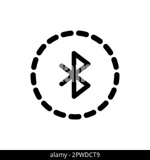 Bluetooth icon. Perfect for mobile icon or user interface applications. vector sign and symbol Stock Vector