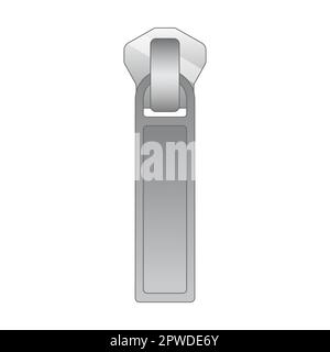 zipper puller for sportswear vector illustration. Vintage or modern metal  or leather zipper pull for backpack, sportswear Stock Vector Image & Art -  Alamy