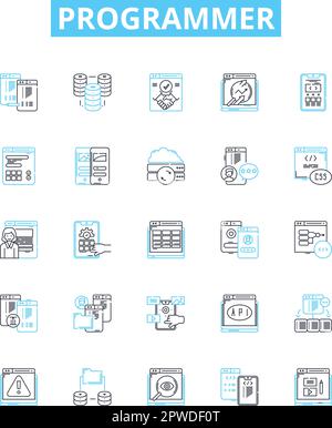 QA engineer icons set with software testing symbols flat isolated ...