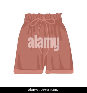Female shorts in boho style vector illustration Stock Vector
