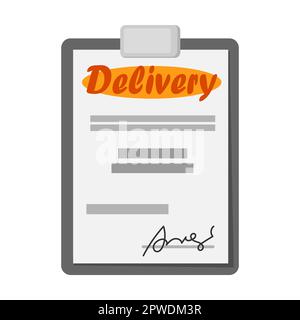 order list tablet. Courier delivery element vector illustration. Cartoon delivering parcels, city map, transport, drone, fast or express delivery Stock Vector