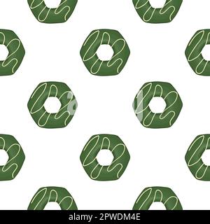 Pattern homemade cookie different taste in pastry biscuit, pattern cookie consist of collectible natural tasty food biscuit it pastry accessory, patte Stock Vector