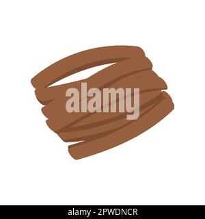 Brown bracelet in boho style vector illustration Stock Vector