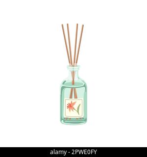 Incense sticks in bottle for house vector illustration Stock Vector