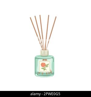 Incense sticks in jar for house vector illustration Stock Vector