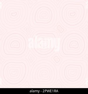 Wood rings seamless pattern. Vector line background. Stock Vector