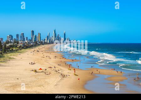 scenery of surfing paradise, gold coast, in brisbane Stock Photo