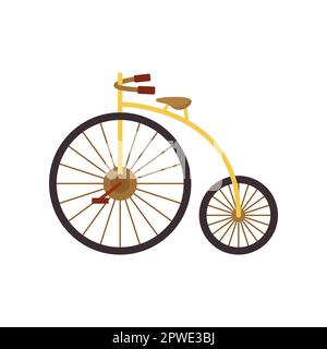Velocipede bike cartoon illustration Stock Vector