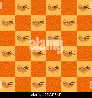 Seamless continuous faucet vector illustration pattern Stock Vector