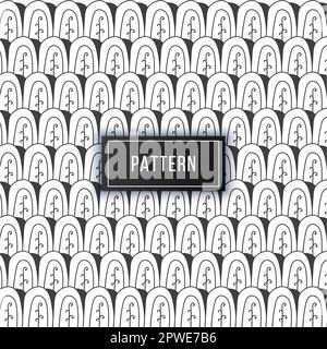 Hand drawn abstract shapes seamless pattern background Stock Vector