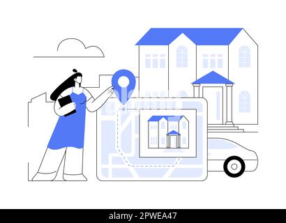 Smart destinations project abstract concept vector illustration. Stock Vector