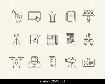 Information icons Stock Vector