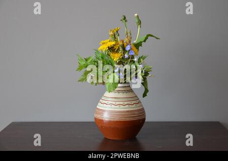 a bunch of spring flowers. Stock Photo