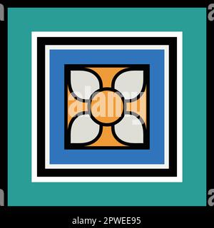A square pattern vector pattern Stock Vector