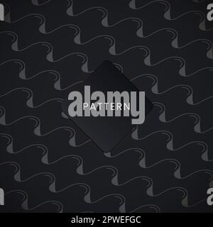 Abstract lines dark geometric seamless pattern background Stock Vector