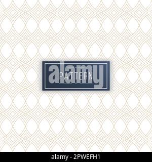 Abstract geometric seamless pattern with curved lines Stock Vector
